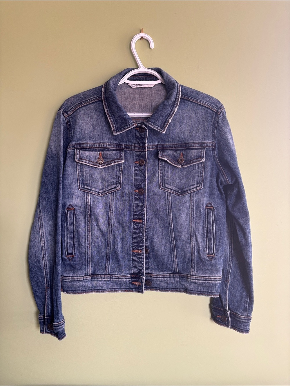 Zara Blue Denim Jean Jacket